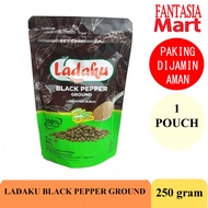 LADAKU BLACK PEPPER BUBUK MERICA HITAM 250 GRAM 1 POUCH FUN CORNER DENGAN PAKING AMAN