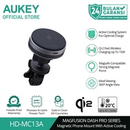 AUKEY Qi2 Magnetic Car Phone Mount Fast Wireless Charging 15W With Active Cooling HD-MC13A