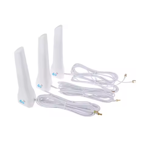 Hot 4G LTE External Antenna Indoor Antenna 29dBi SMA Male CRC9 TS9 Connector With Dual 2M Meter Exte