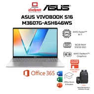 ASUS VIVOBOOK S16 M3607G-ASH646WS LAPTOP ( AI 7 445, 16GB RAM, 512GB SSD , AMD UMA, 16" WUXGA OLED ,