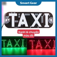 2-Color Changing TAXI LED Light, TAXI Letter Indicator Light Mounted on Car Windshield, TAXI Letter 