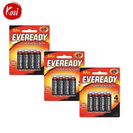 Bundle of Eveready AA ×4 Super Heavy Duty Battery, AA(2A) 1215 Battery