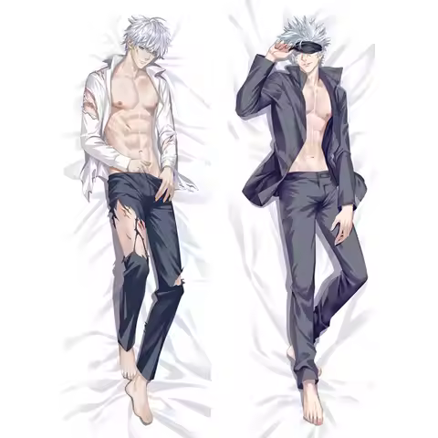 New Hot Anime Jujutsu Kaisen 0 Gojo Satoru Inumaki Toge Itadori Yuji Dakimakura Case Body Hugging Pi