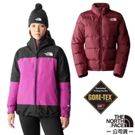 [The North Face The Face] Women Windproof Warm Two-Piece Hooded Waterproof Jacket GORE-TEX Goose Dow