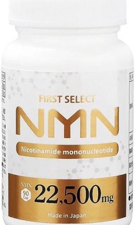 NMN - 日本製FIRST SELECT NMN 22500mg 高純度99.9％ 使用腸道的耐酸膠囊白藜蘆醇小球藻 90粒(平行進口)07306