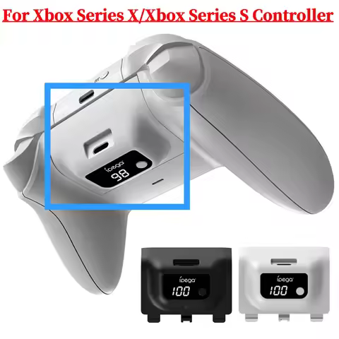 Wireless Rechargeable Battery 1400mAh Rechargeable Controller Battery Digital Display For Xbox Serie
