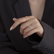 Jewelry Lover - Ring-56 - 925 Silver Ring with 16K Gold Plating - Feby - Korean Style