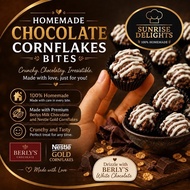 HOMEMADE CHOCOLATE CORNFLAKES BITES / BERLYS MILK CHOCOLATE /NESTLE/ COOKIES KUIH RAYA SUNRISE DELIG