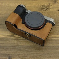 A7CII Camera Half Case PU Camera Base for Sony A7C2 A7C Mark II Retro Protector Bag Buttom Opening B