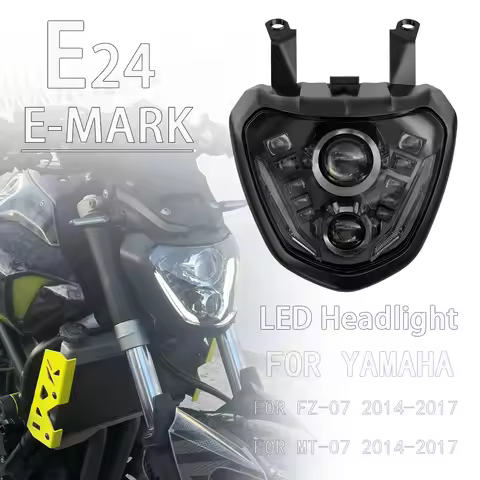 LED Headlight Headlamp For Yamaha MT-07 MT07 MT 07 FZ-07 FZ07 2014 2015 2016 2017 E24 Motorcycle Hea