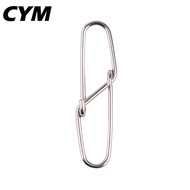 CYM 100 Cái Móc Nối Xoay Câu Cá Móc Khóa Dây Móc Khóa Móc Câu Cá Bằng Thép Không Gỉ Dụng Cụ 12Mm-28M