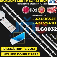 BACKLIGHT TV LG 43UJ652T 43LV640S 43UJ652 43LV640 LAMPU BL 43 INCH 10K