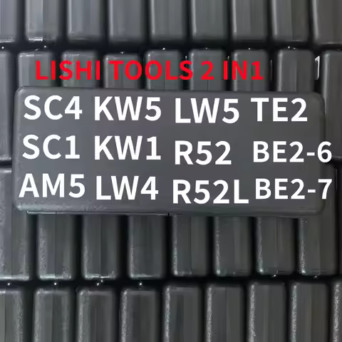 Lishi 2 in 1 2in1 Tool SS002pro R52 R52l KW1 KW5 SC1 SC4 M1/M2 AM5 BE2-6 LW5 For Civil Lock Opener H