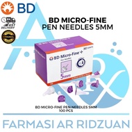 BD Micro-Fine Pen Needles 5mm 100 pcs
