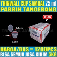 -Thinll Cup 25ml 35ml 60ml 100ml 150ml Bulat Puding Dus js Krm - Th Cu