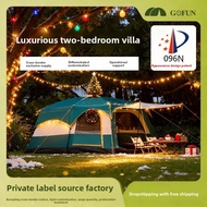 Camping Camping Tent Thickened Outdoor Two Rooms One Hall Sunscreen Rainproof Tent 3-12 People