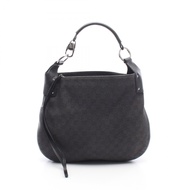 【二手】Gucci GUCCI GG圖案肩包 179777 黑色牛仔皮革肩包 女士二手 B