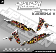 STRIPING STIKER KARISMA X - STICKER MOTOR HONDA KARISMA X LIST VARIASI HOLOGRAM (JP.S2) 017