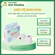 Premium Gumi toilet paper rolls, pack of 6 rolls, 4 layers, thick and soft