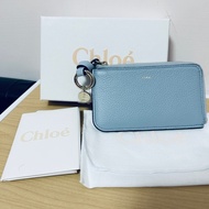 Chloé Alphabet寶寶藍小型卡夾零錢包