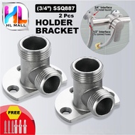 HL Mall Bathroom Toilet Wall Hanging Mounted Stainless Steel Faucet Water Taps Shower Holder Bracket