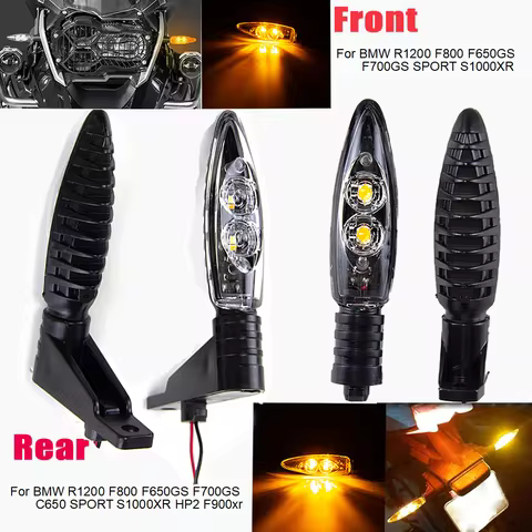Motorcycle Front Rear LED Turn Signal Indicator Light Blinker For BMW R1200GS F800GS S1000RR F800R H