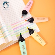 Deli EU356 pastel memory highlighter pen, multi-colored luminous, convenient for office students