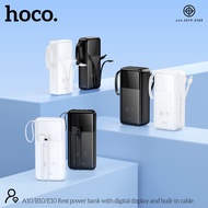 แบตสำรอง HOCO A10 B10 E10 Power Bank 4in1 10000mAh 20000mAh 30000mAh มีสายชาร์จในตัว พร้อมจอ LED