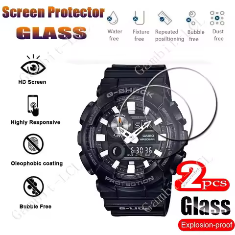 2PCS 9H Tempered Glass Screen Protector For Casio G Shock GA-2100 GA-2000 GA-2110 GM-2100 GMA-S2100 