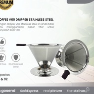 V60 STAINLESS STEEL Coffee DRIPPER | Metal COFFEE DRIPPER PAPERLESS