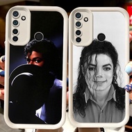 H123 Michael Jackson White Casing for Realme Narzo 10A 5i 9i C75 7i 6i C17 C2s C2 5s 10 20A 5 14 14T