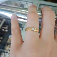 PROMO / TERMURAH Cincin Emas Asli Mata Satu Emas Muda /Cincin Wanita