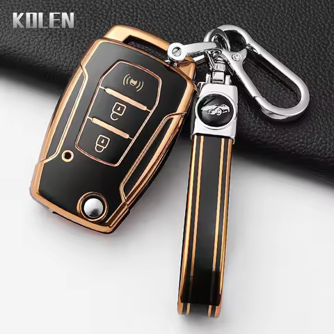 Fashion TPU Car Key Case Cover For SsangYong Kyron Actyon Tivolan Korando Rexton Tivoli Protected Ke