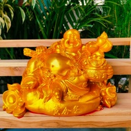 [L]Ko1 Ganesha Sitting On The Throne Worship To Increase Luck Enhance Feng Shui Scoop Size 5 Inches 