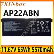 7XINbox AP22ABN 11.67V 65Wh 5570mAh Battery For Acer SWIFT GO 14 SFG14-41-R6KL R8RK SFG14-71 TravelM