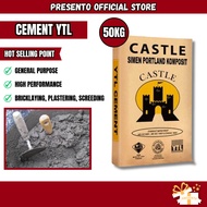50kg Cement YTL Castle Concrete Grey Simen Biasa Kelabu