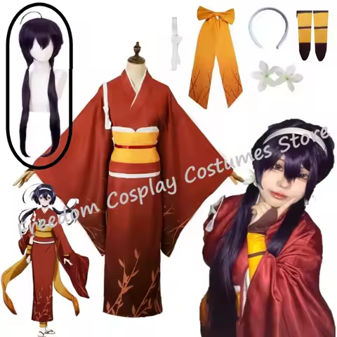 Anime Izumi Kyouka Cosplay Costume Izumi Kyouka Kimono Anime Izumi Kyouka Full Set for Halloween Par