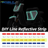 [ Featured ] Night Safty Warning Decal / Luminous Stickers Reflective Rim Tape / Auto Motorcycle Decoration Sticker / Car Wheel Tire Stickers / DIY Dashed Line Reflective Strip