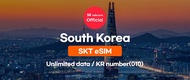 eSIM Kuota Unlimited untuk Korea Selatan dari SKT (T-Money Gratis)