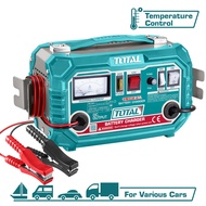 TOTAL Battery Charger (12V / 24V) suitable to Charge Car Battery with IP20 Protection Rating - TBC16
