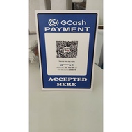 SINTRA BOARD G CASH QR CODE STANDEE A4 SIZE