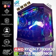 Custom Gaming PC Desktop Computer - Ryzen 7 7800X3D + RTX 4080 Super 4080S 16GB