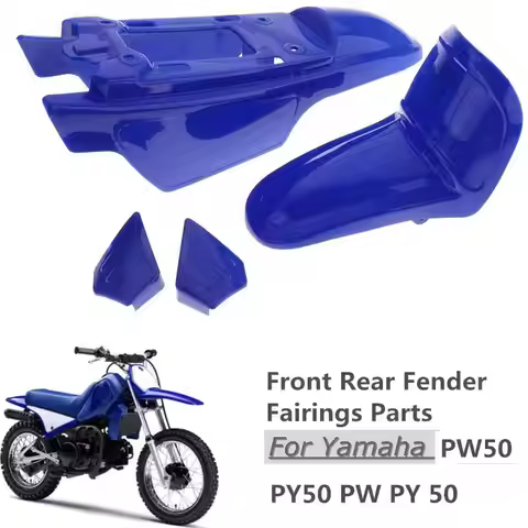 Plastic Front Rear Fender Fairings Parts Kit For Yamaha PW50 PY50 PW PY 50 Mudguard Wheel Extension