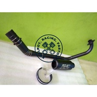 Knalpot SC PROJECT BLACK DOFF YAMAHA Y15ZR YAMAHA SNIPER