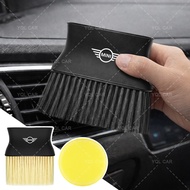 1/2pcs Car Vent Crevice Cleaner Brush Easy to Wash Car Logo Brush for Mini Cooper One S R50 R53 R56 