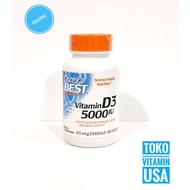 Doctor's Best Vitamin D3 5000iu Contents 180 softgels Doctor Best Vitamin D3 5000iu