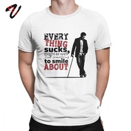 Men's T Shirts Newest Dr House MD Everything Sucks Funny Tees Premium Cotton New T-Shirt Plus Size T