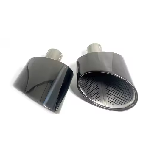 Oval Exhaust Tip For Audi A3 A4 A5 A6 A7 Up To RS3 RS4 RS5 RS6 RS7 Look Tailpipe Nozzle Exhaust Syst