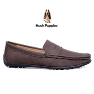 Hush Puppies_รองเท้าผู้ชาย รุ่น Dilon HP 8HCFB8910F - สีน้ำตาล รองเท้าหนังแท้ รองเท้าลำลอง รองเท้าแบบสวม Plus Size Men's Casual Shoes