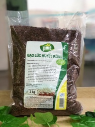 Gạo lứt Phú Minh Tâm - Túi 1KG - 2KG - 2 Loại - Lứt Xanh Và Lứt Huyết Rồng - Gạo Lứt Ngon - Ăn Kiêng